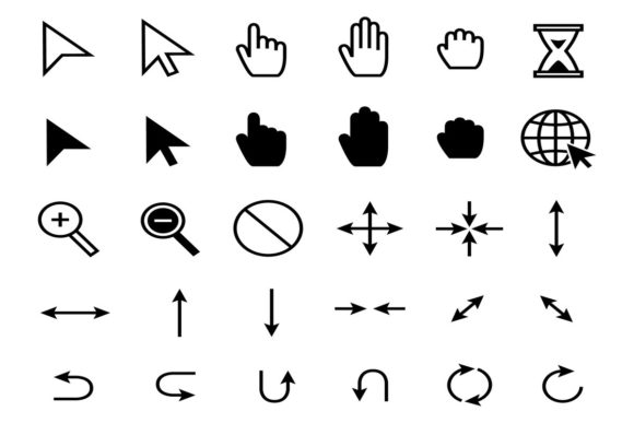 Cursor Icons: Essential Vector UI Symbols