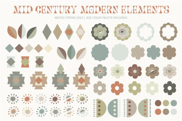Elevating Modern Design Workflows with the 65 Mid Century Modern Element Collection