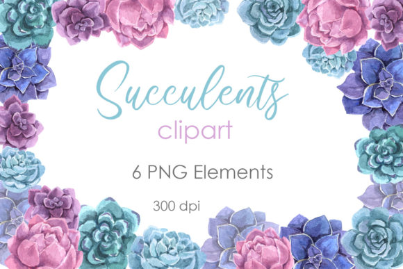 Enhancing Your Creative Projects with High-Quality Watercolor Succulent Clipart