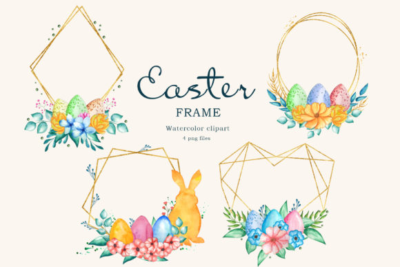 Evaluating Watercolor Easter Frames and Clipart for Creative Projects