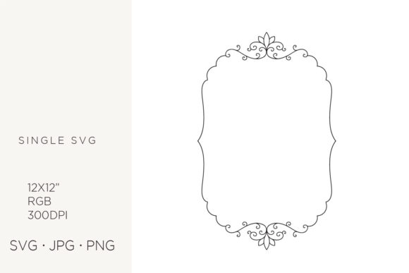 Floral Ornamental SVG Frames for Design