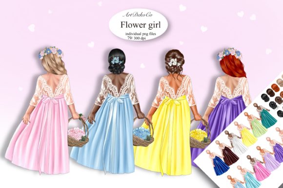 Flower Girl & Kids Clipart for Creators