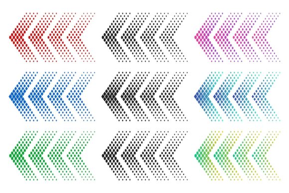 Halftone Arrows: Integrating Dynamic Visual Direction into Modern Design Workflows