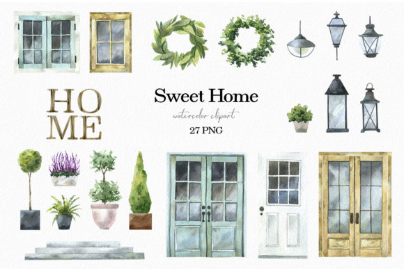 Home Door Window Watercolor Clipart: A Practical Guide for Creators