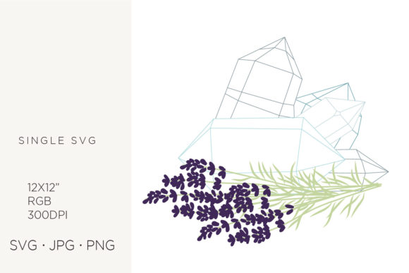 Lavender & Crystals: Creative Design Assets