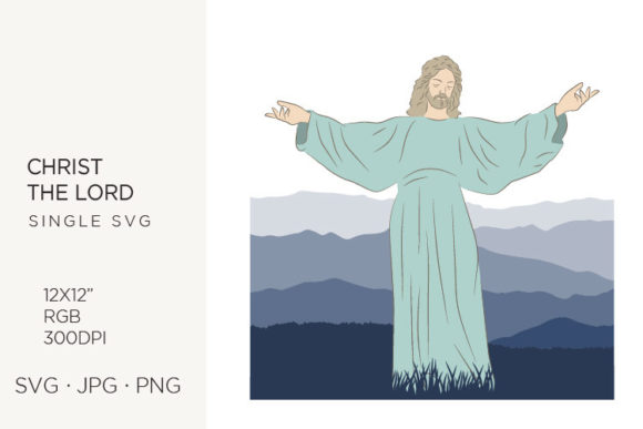 Lord Jesus Christ, Good Shepherd Vector Art