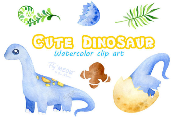 Watercolor Cute Dinosaur Clip Art Guide